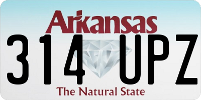 AR license plate 314UPZ