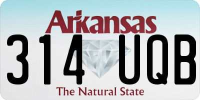 AR license plate 314UQB