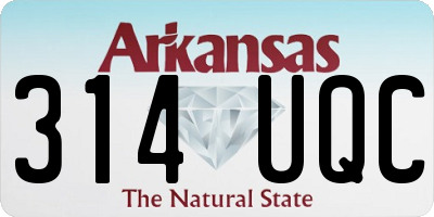 AR license plate 314UQC