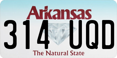 AR license plate 314UQD