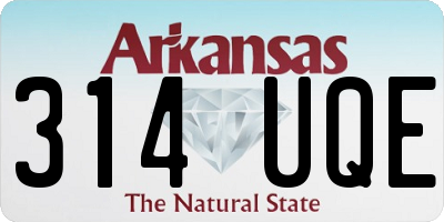 AR license plate 314UQE