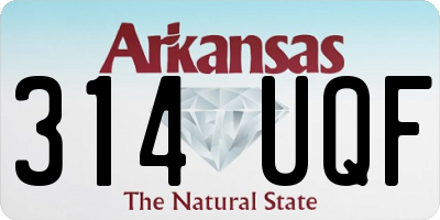 AR license plate 314UQF