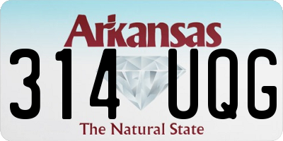 AR license plate 314UQG