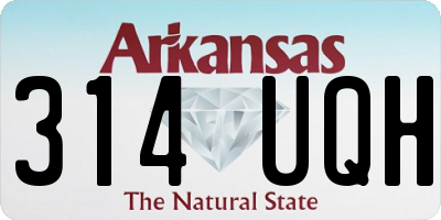 AR license plate 314UQH
