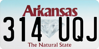 AR license plate 314UQJ