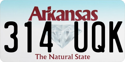 AR license plate 314UQK