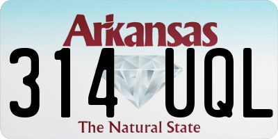 AR license plate 314UQL