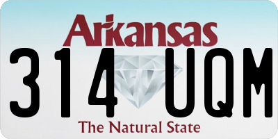 AR license plate 314UQM