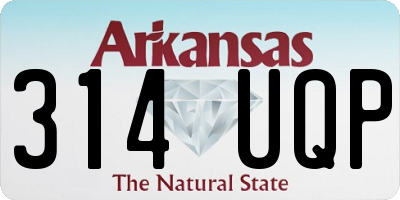 AR license plate 314UQP