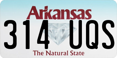 AR license plate 314UQS