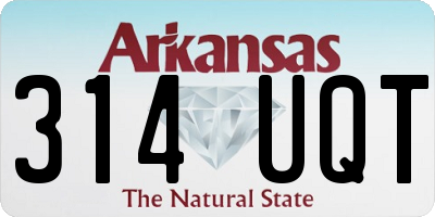 AR license plate 314UQT