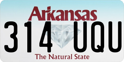 AR license plate 314UQU