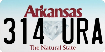 AR license plate 314URA
