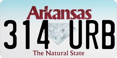AR license plate 314URB