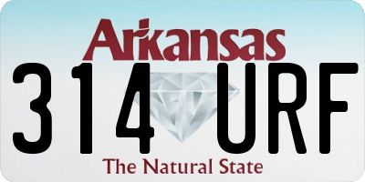 AR license plate 314URF