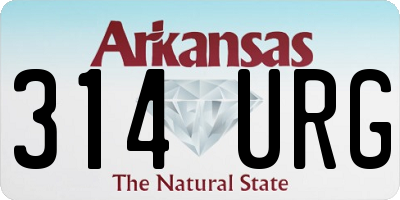 AR license plate 314URG