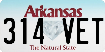 AR license plate 314VET