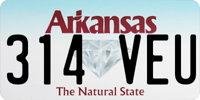 AR license plate 314VEU