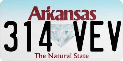 AR license plate 314VEV
