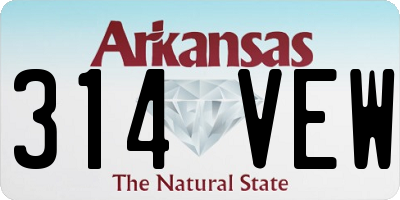 AR license plate 314VEW