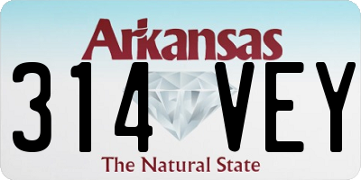 AR license plate 314VEY