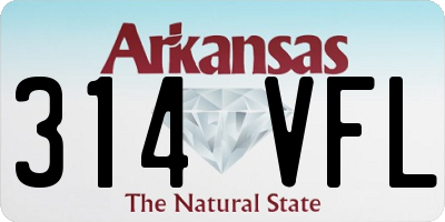 AR license plate 314VFL