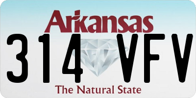 AR license plate 314VFV