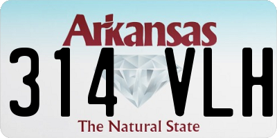 AR license plate 314VLH
