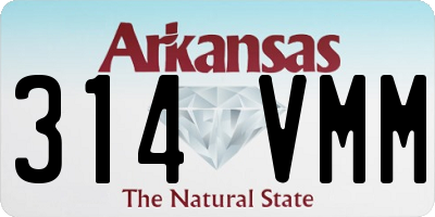AR license plate 314VMM