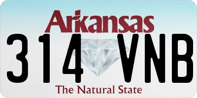 AR license plate 314VNB