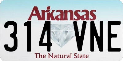 AR license plate 314VNE