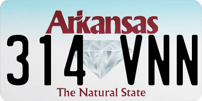 AR license plate 314VNN
