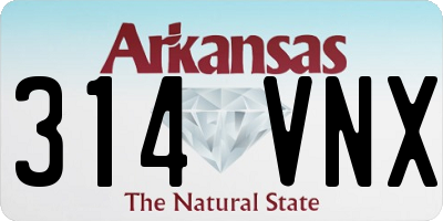 AR license plate 314VNX