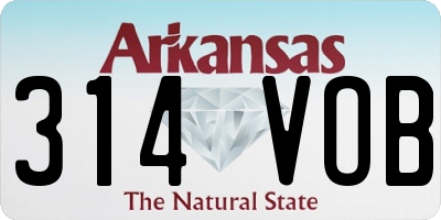 AR license plate 314VOB