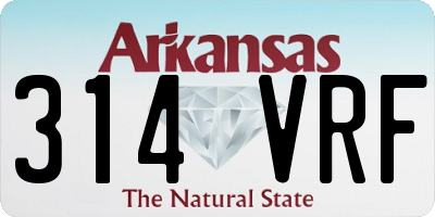 AR license plate 314VRF