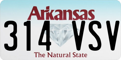 AR license plate 314VSV