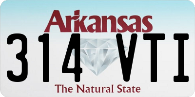 AR license plate 314VTI