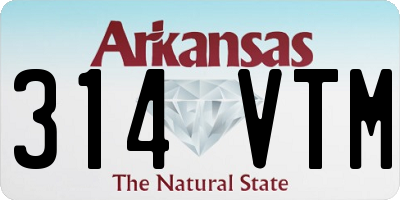 AR license plate 314VTM