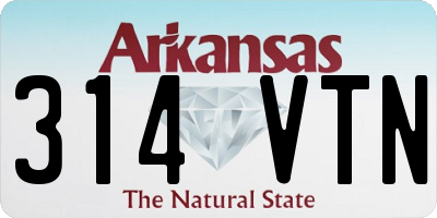 AR license plate 314VTN