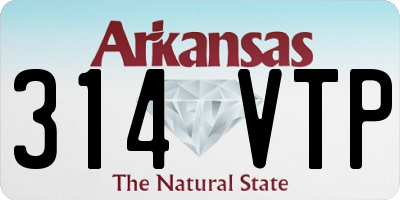 AR license plate 314VTP