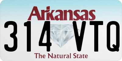 AR license plate 314VTQ