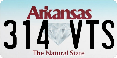 AR license plate 314VTS