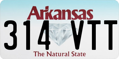 AR license plate 314VTT