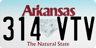 AR license plate 314VTV