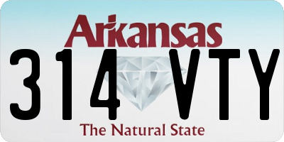 AR license plate 314VTY