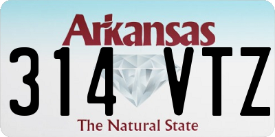 AR license plate 314VTZ