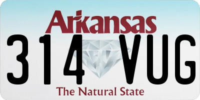 AR license plate 314VUG