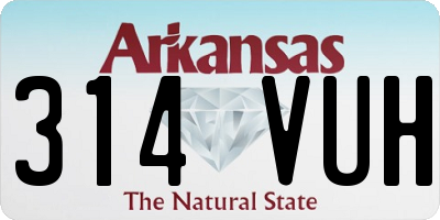 AR license plate 314VUH