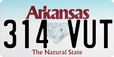 AR license plate 314VUT