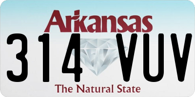 AR license plate 314VUV